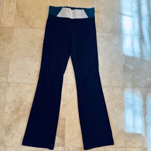 Victoria's Secret PINK black leggings straight flare Yoga 2013 A31